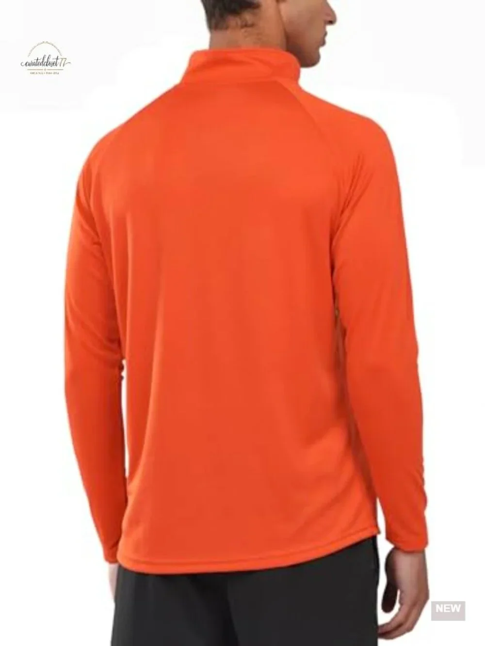 Men's Quarter Zip Pullover Athletic Running Shirt Long Sleeve Quick Dry
